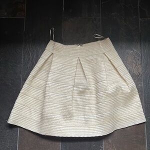 Endless Rose Cream Skirt with Golden Accents